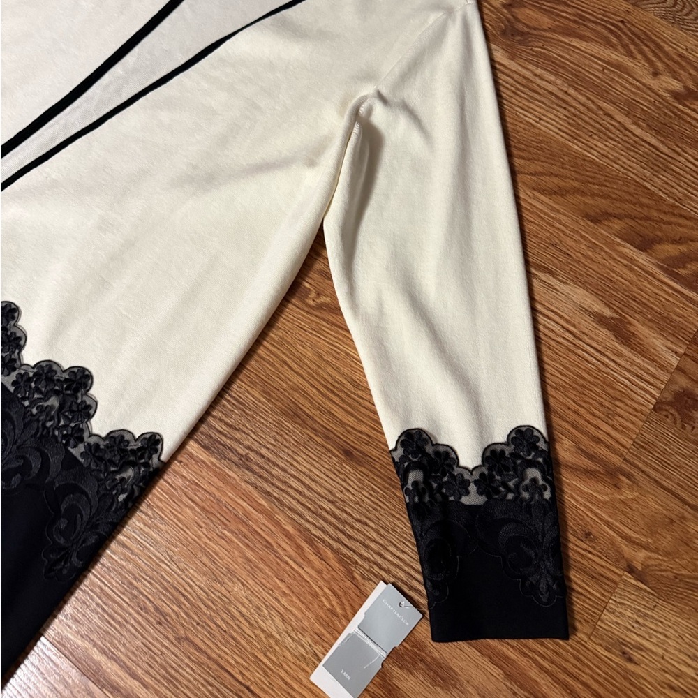 Macy’s Charter Club Open Front Cardigan With Lace Trim Size 3X - Picture 10 of 13